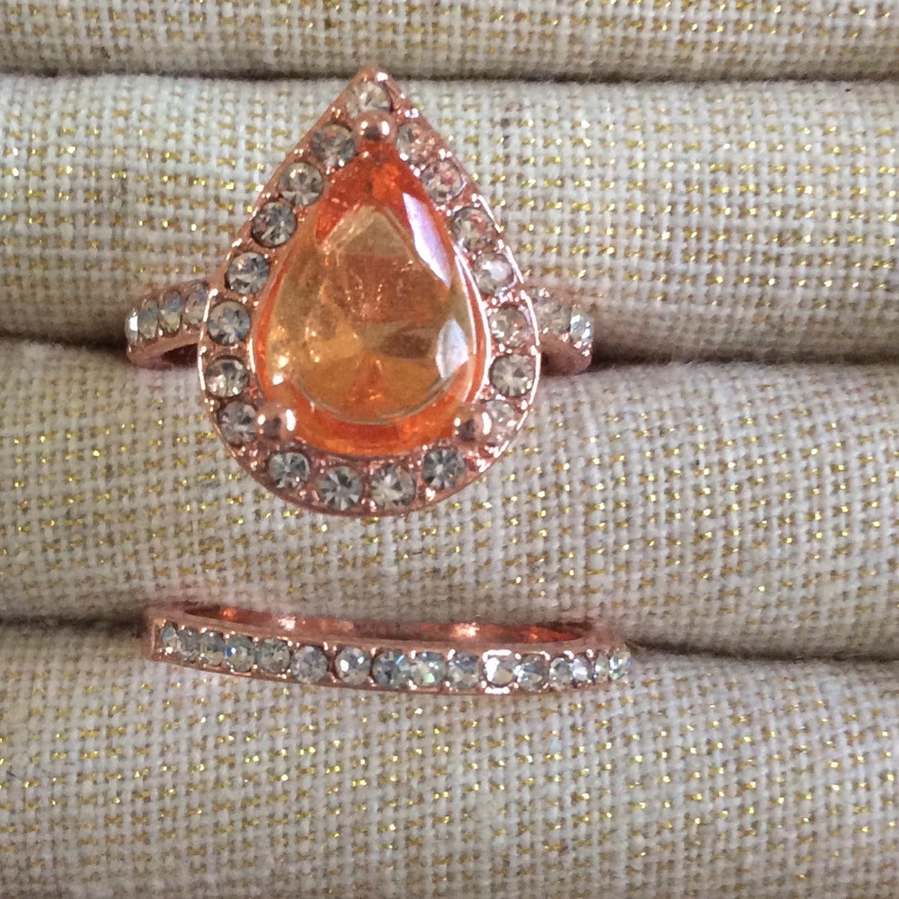 🌺Rose Gold Morganite ring set - Picture 7 of 7